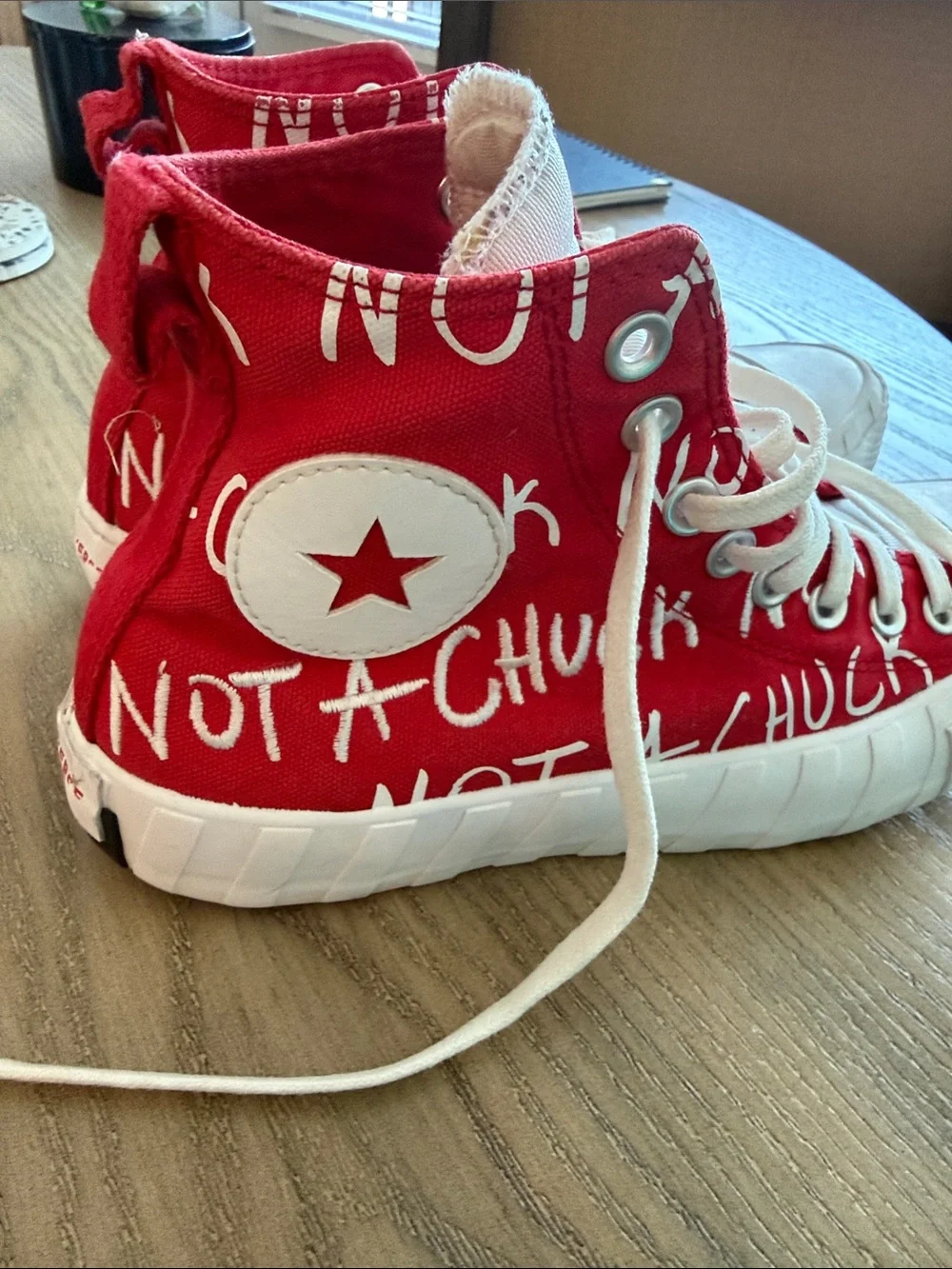 Converse kid’s UNT1TL3D High Top Red White 171965C All Star Skate